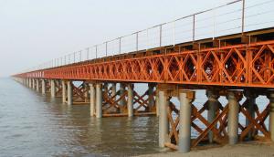 Quality Prefabricated Compact Bailey Bridge / Portable Steel Bridge Light Weight wholesale