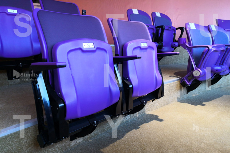 ISO Approved Beam Mounted Baseball HDPE Plastic Stadium Chair