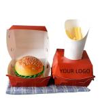 Customized takeaway burger box restaurant disposable fast food fried chicken