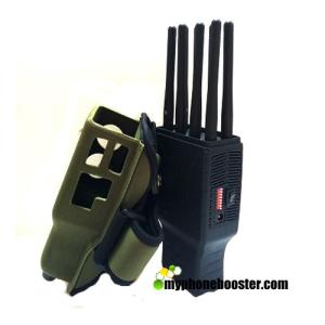 Quality 5.5W 2G+3G+4G+WIFI+GPS Pocket Cell Phone Blocker Jammer With Nylon Case Jamming Radius up to 20m Wholesale wholesale