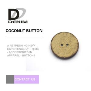 Quality Natural Coconut Bulk Buttons 16L 2 / 4 Holes wholesale