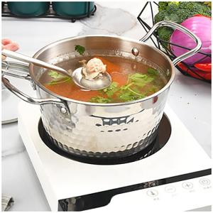 Quality Silver Kitchen Sauce Pans Stainless Steel 304 With Glass Lid wholesale