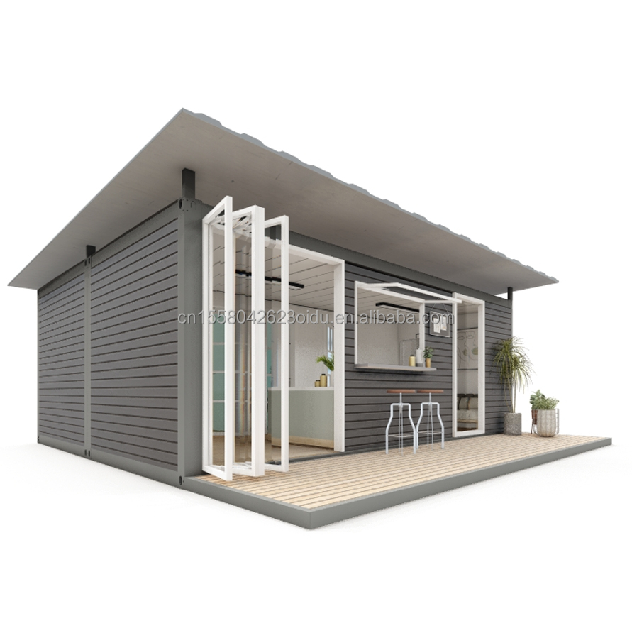 Galvanized Steel Bending Modern Design Prefabricated House for Shipping Container Sandwich Panel Modular Shop Apartment