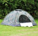 Single Layers Camouflage Outdoor Camping Tent , Waterproof Easy Up Camping Tent