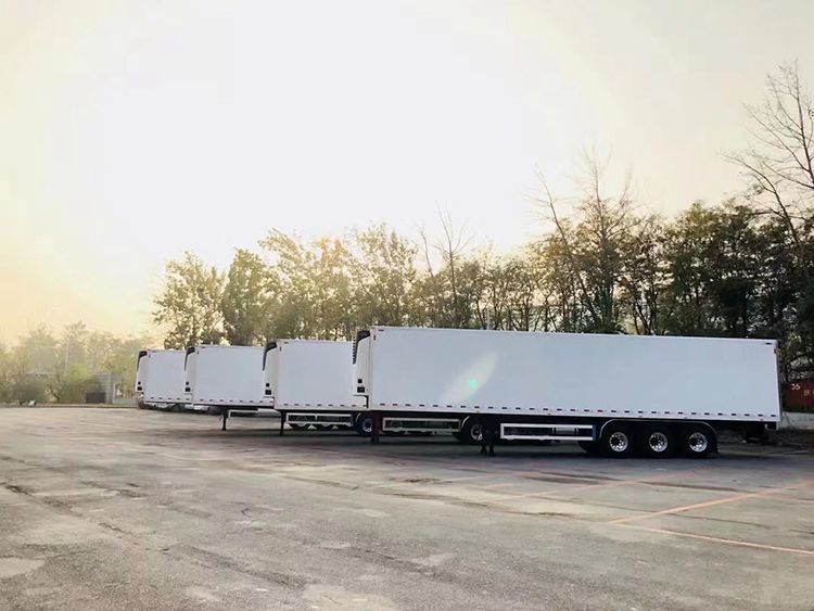 16FT Refrigeration Truck Box Body with FRP Sandwich Wall and Aluminum Duct Floor for Isuzu Truck Chassis
