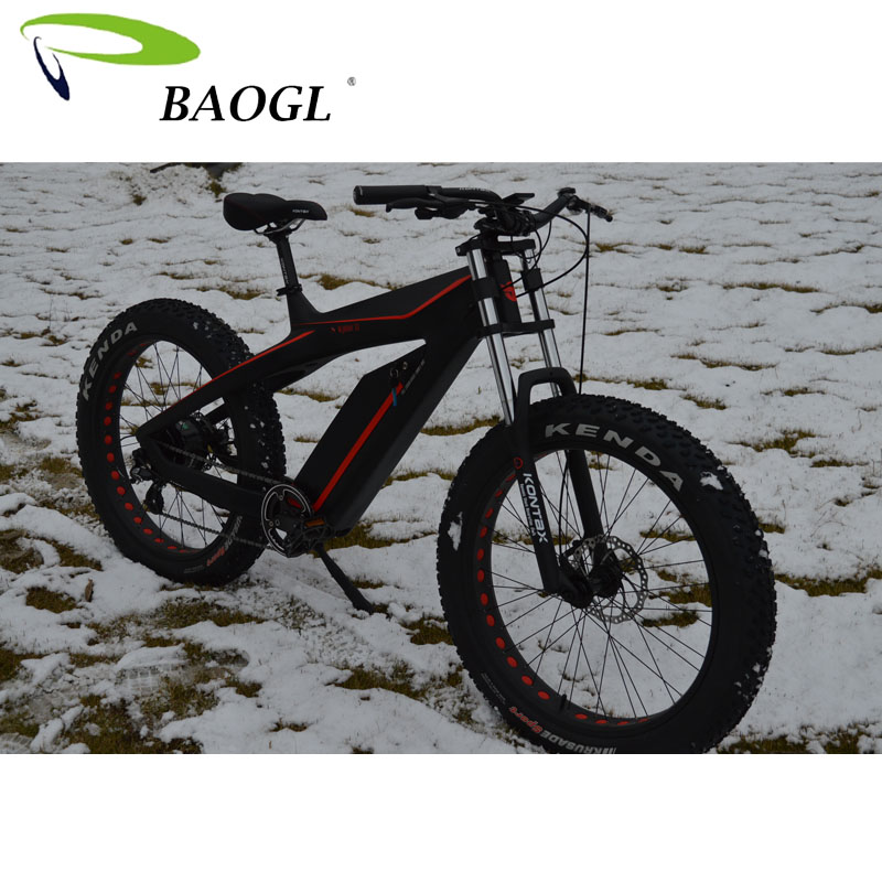 ES750 26 Inch 48V 750W Carbon Fiber Mountain Electric Bicycle for Outdoor Exploration