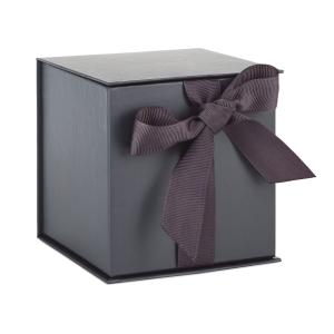 Quality Slate Gray Shredded Cardboard Rigid Packaging Box Laser Cutting wholesale