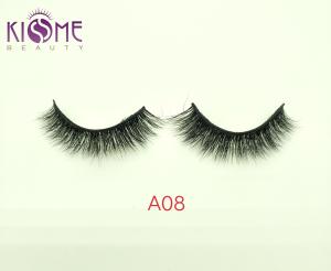 Quality HOT SALE REAL MINK PRIVATE LABEL FALSE EYELASH A08 wholesale