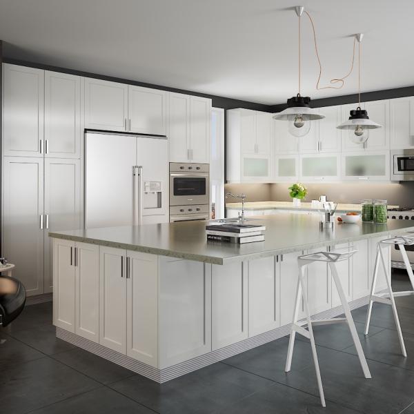 Custom High Gloss Lacquer Luxury Modern Kitchen Auto Cabinets For Household