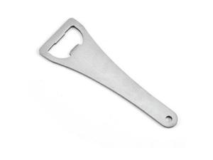 Quality Flat Handle Stainless Steel Beer Bottle Opener, punched blank stainless steel handle beer bottle opener, brushed metal wholesale