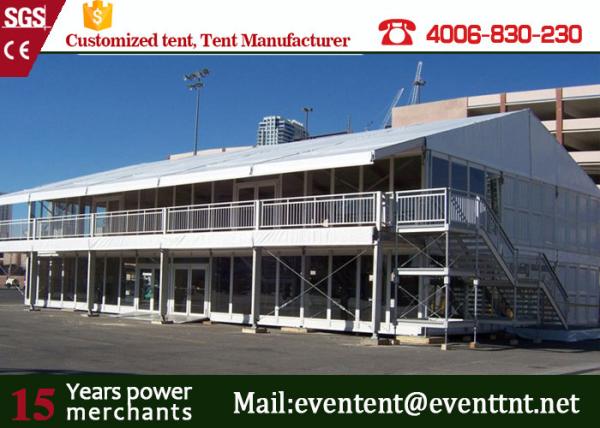 Double Decker Tent Strength Aluminum Structure Fire Retardant For Trade Show