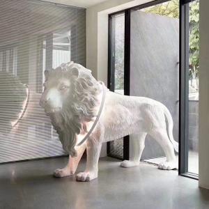 Quality White lion LED floor lamp Living room Studio standing floor lamp(WH-VFL-17) wholesale