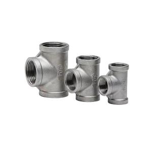 Quality Male Connection Stainless Steel SS304/316 Equal Tee with Female Thread wholesale