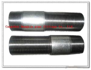 Quality GALVANISED long thread steel pipe nipples wholesale