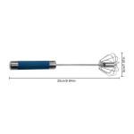 Semi Automatic Hair Dye Accessories , Push Down Mixer Whisk Stainless Steel