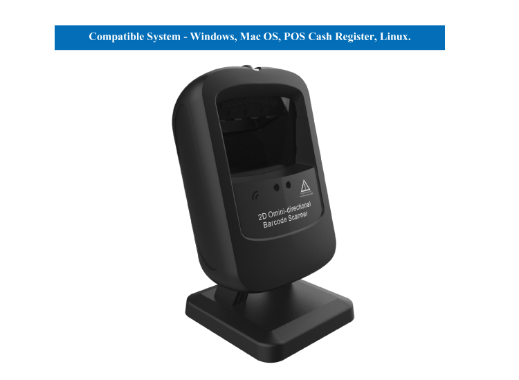 QR Handsfree Code Reader Auto Scan 2D Code Scanning Omni-directional Platform Barcode Scanner