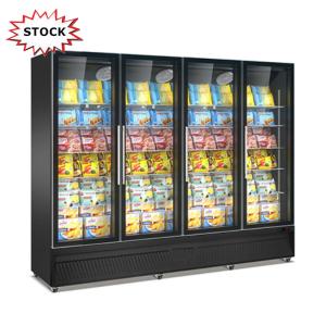 Quality Upright Beverage Showcase Commercial Upright Cooler Fridge Store Glass Door Display Refrigerator wholesale