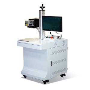 Quality Metal Marking Fiber 3D Laser Engraving Machine 50W On Curve Metal wholesale