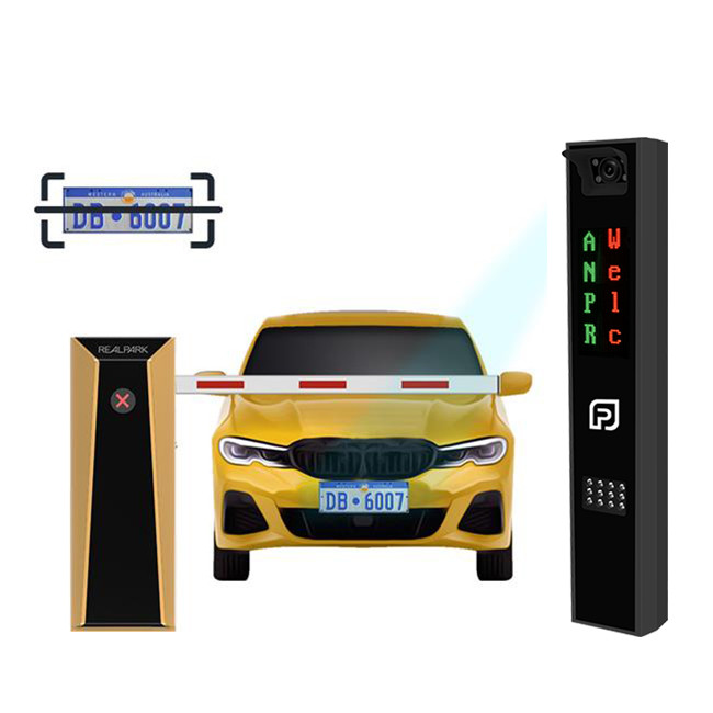 5MP Camera LPR Parking System For Vehicle , LPR Parking Machine With LED Display 304*152mm