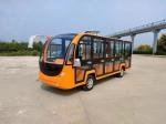 Orange Color Electric Sightseeing Bus With 72V Battery 14 Seater