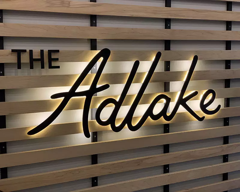 Customized Acrylic Logo Led Signs Company Names Back Light Up Letters Sign