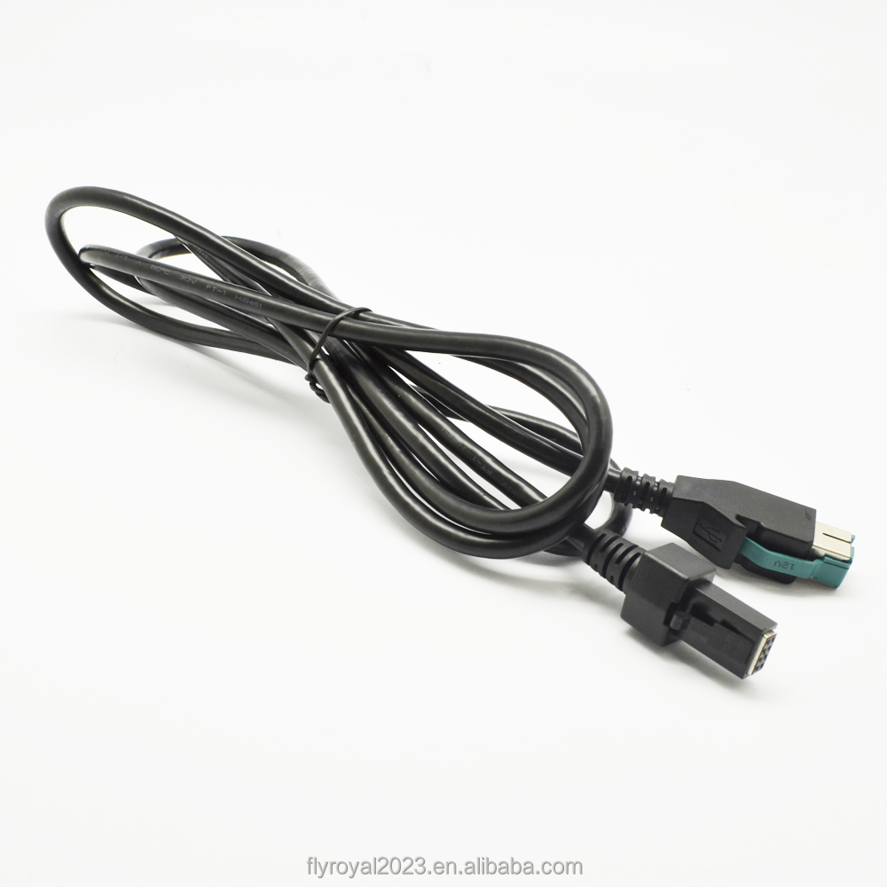 Home Appliance 0.5-5M 24V 12V To USB Cable 2X4P USB Printer Cable