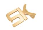 35MM Custom Letter Style Lightweight Stainless Steel Smooth Metal Belt Buckles