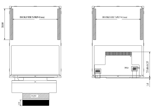 Resistive Touchscreen TFT LCD 2.8 Inch 12 O' Clock 240*320 Pixels RGB&MCU Interface