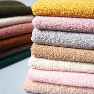 Quality Carpet Jacket Bags Sherpa Fleece Fabric 350gsm 150D 100% Polyester wholesale