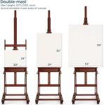 Large H Frame Wooden Display Easel Artist Studio Floor Easel For Canvas Holding