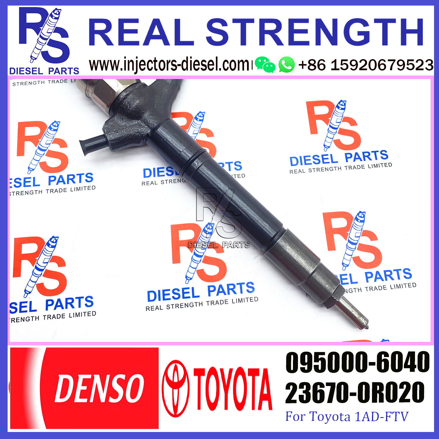 095000 6040 Auto Fuel Injector Replacement 095000-6040 For Toyota RAV4 2.2 2AD-FTV