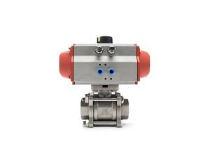 Quality Encapsulated Sanitary Electric Actuated Ball Valve With 3 Piece Field Serviceable wholesale