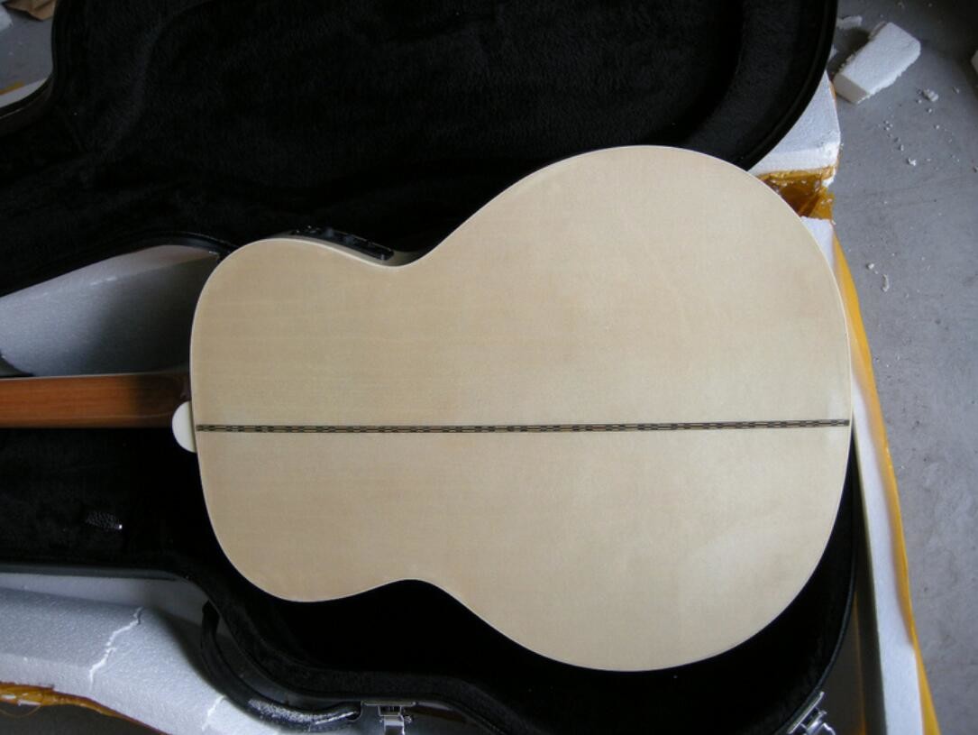 2018 Bleached G200 acoustic guitar / GB GB200 electric acoustic guitar / Chibson white maple G200 acoustic guitar