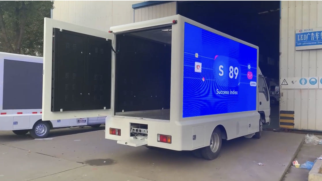P3 P4 Mobile Billboard Truck Small Digital LHD LED Screen Advertising Van