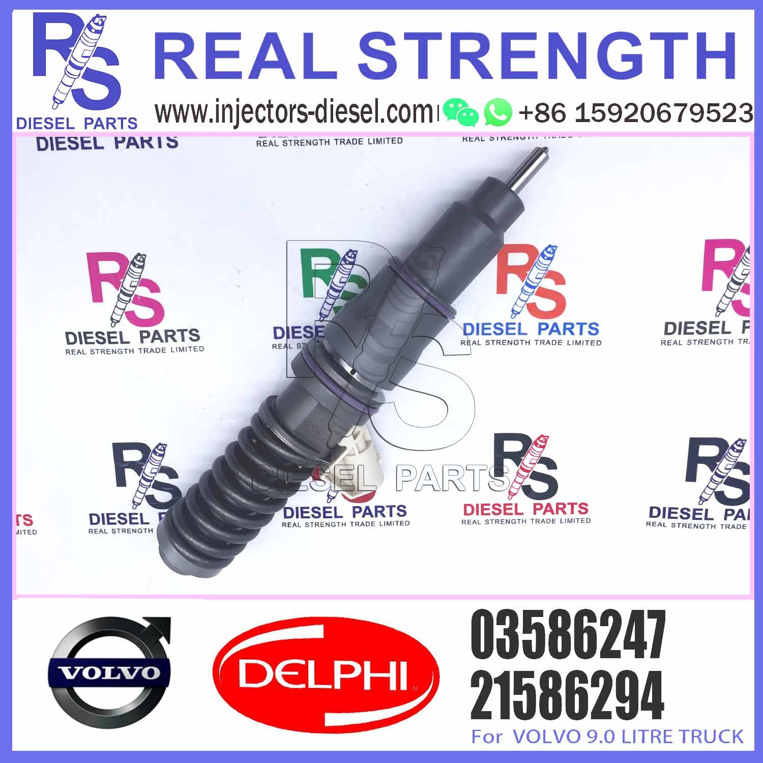 3801439 21586294 BEBE4C10001 03586247 3586247 BEBE4C15001 Original Diesel Fuel Injector for V-O-L-V Penta D9 Engine