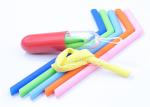 Electrical Insulation Silicone Collapsible Straw Dishwasher Safe Long Use Time