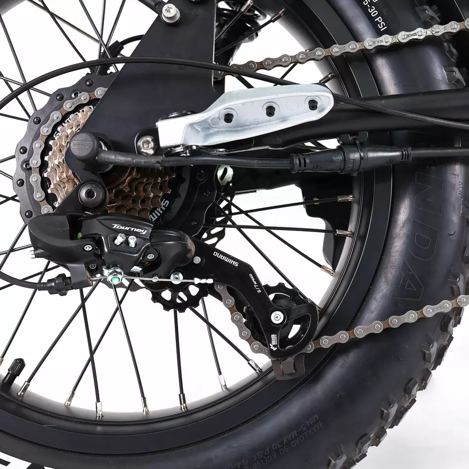 7 Speed Gears Full Suspension Electric Bike with 1000W Motor 1-3 Hours Charging Time