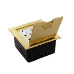VGA RJ45 Audio Multimedia Combination Pop Up Brass Floor Sockets Ground Outlet