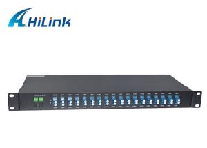 Quality 19' 1U 18 Channels CWDM Mux Demux , Duplex Cwdm Fiber 1270-1610nm LC/UPC Connector wholesale