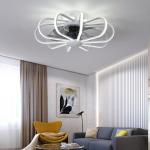 Modern Led Ceiling Fan Light Nordic Bedroom Kitchen Living Room Restaurant