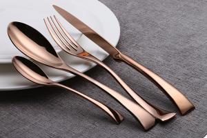 Quality SS304 1810 Stainless Steel Flatware , Solid handle 1810 Silverware wholesale