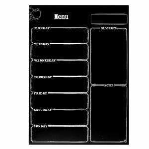 Quality Black Magnetic Planning Board / Magnetic Menu Planning Board For Home wholesale