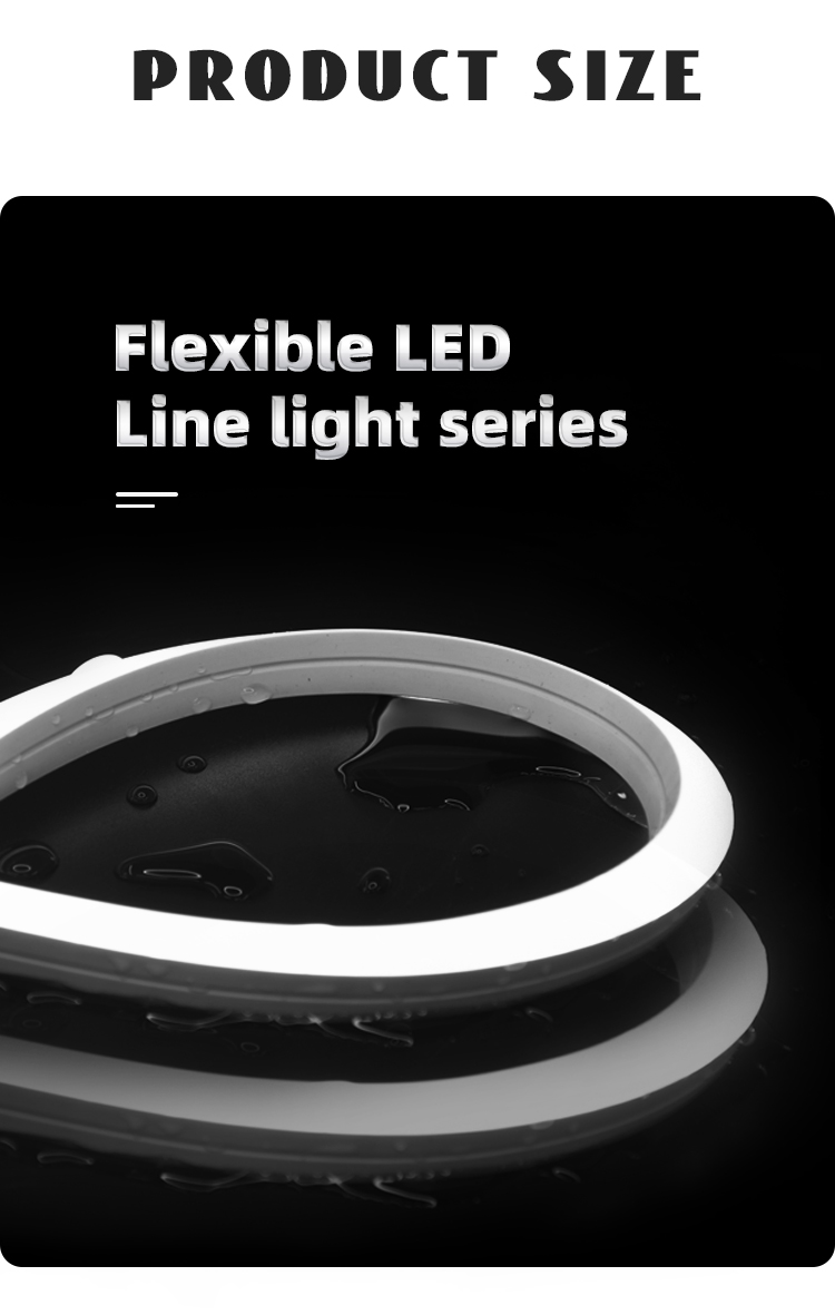 Colorful Separation Cuttable Neon LED Strip Light with 5V 12V 24V AC220V Power Supply