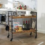 Bar Cart for Sale, Kitchen Trolley Cart, Industrial Rolling Cart, Trolley Cart