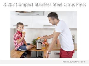 Quality JC202 Compact Stainless Steel Citrus Press Lemon Squeezer wholesale