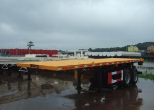 Quality 50T Capacity 20ft 2 Drum Axles Heavy Duty Container FlatBed Semi Trailer wholesale