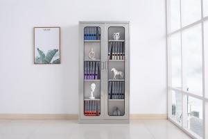 Quality Two Door Hospital Storage Cabinet Knock Down Medicine Cabinet With Shelf wholesale