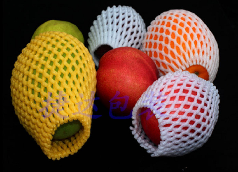 Various Fruit EPE Foam Sleeve Mesh Net Yellow Color