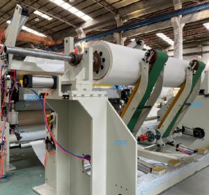 Quality 4blades Jumbo Reel Winding Machine , CE ISO Roll Slitter Rewinder wholesale