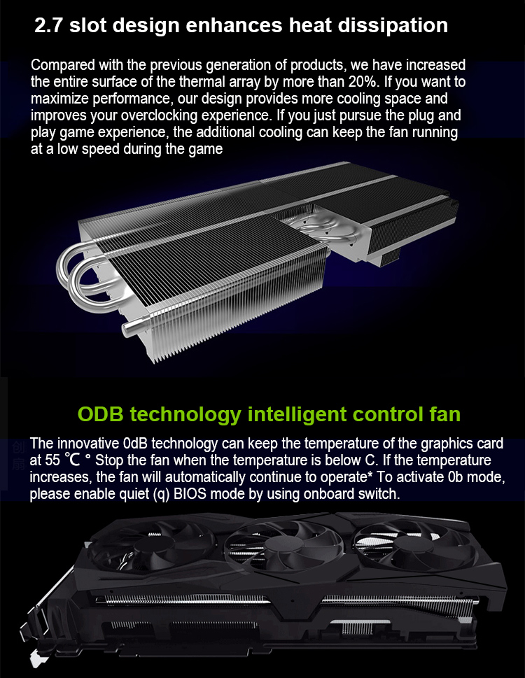 Air Cooling RTX 2080 TI Graphics Card 11GB GDDR6 352 Bit 14Gbps